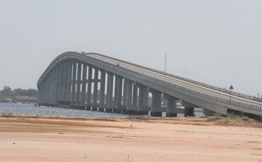 Pont Nelson Mandela à Foundiougne (Plus grand pont du Sénégal)